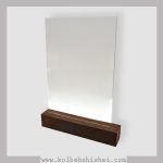 استند چوبی رومیزی بزرگ (رنگی)+ شیشه