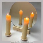 استند چوبی رومیزی متوسط + آینه گرد
