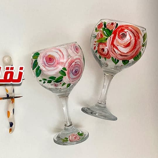 نقاشی روی گیلاس