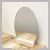 استند چوبی رومیزی متوسط + آینه تخم مرغی