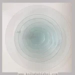 ظرف شیشهای گرد ساده